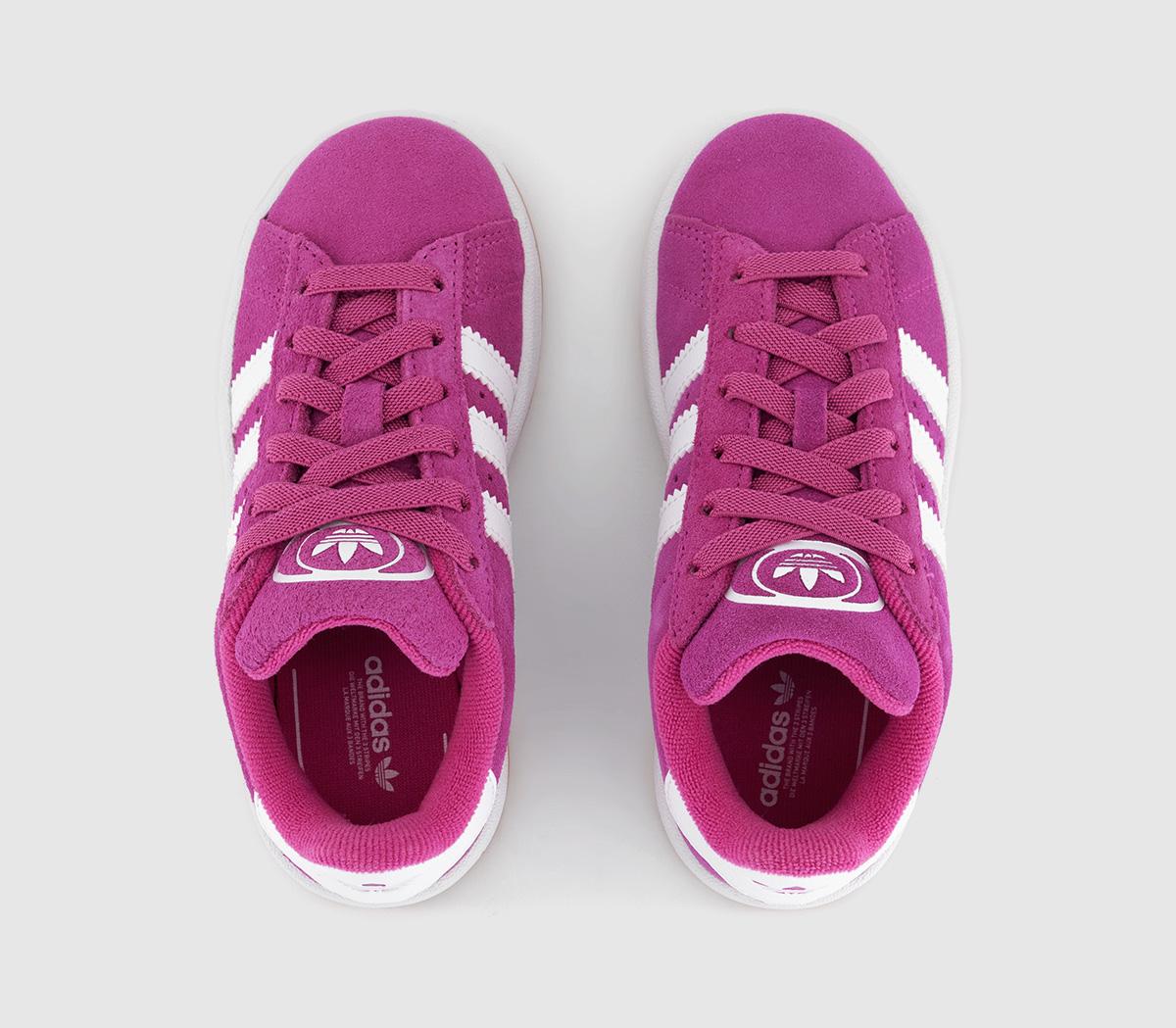 adidasCampus Kids Trainers adidasCampus Kids TrainersSemi Lucid Fuchsia White Semi Lucid Fuchsia