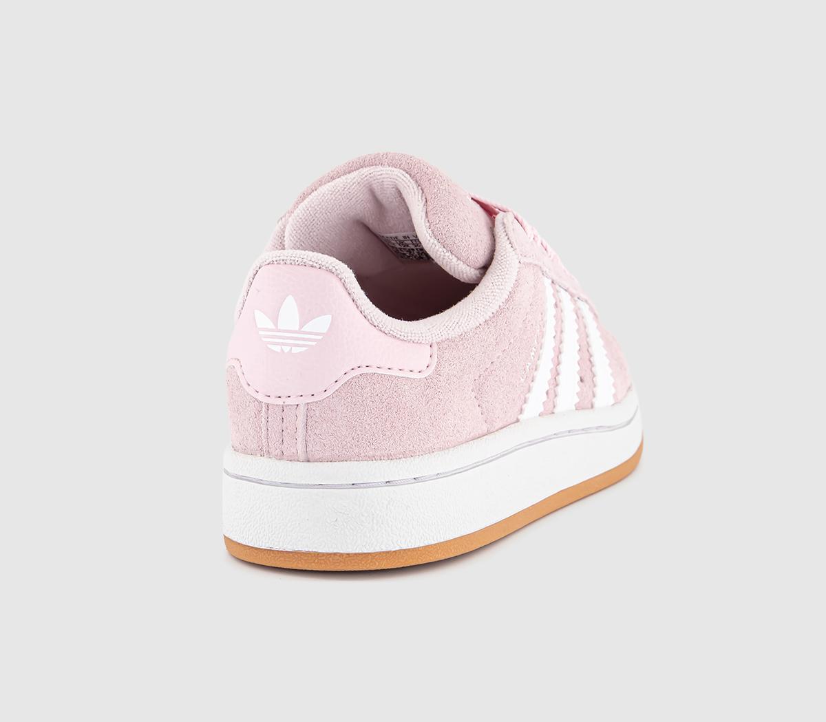 adidasCampus Kids TrainersClear Pink White Gum
