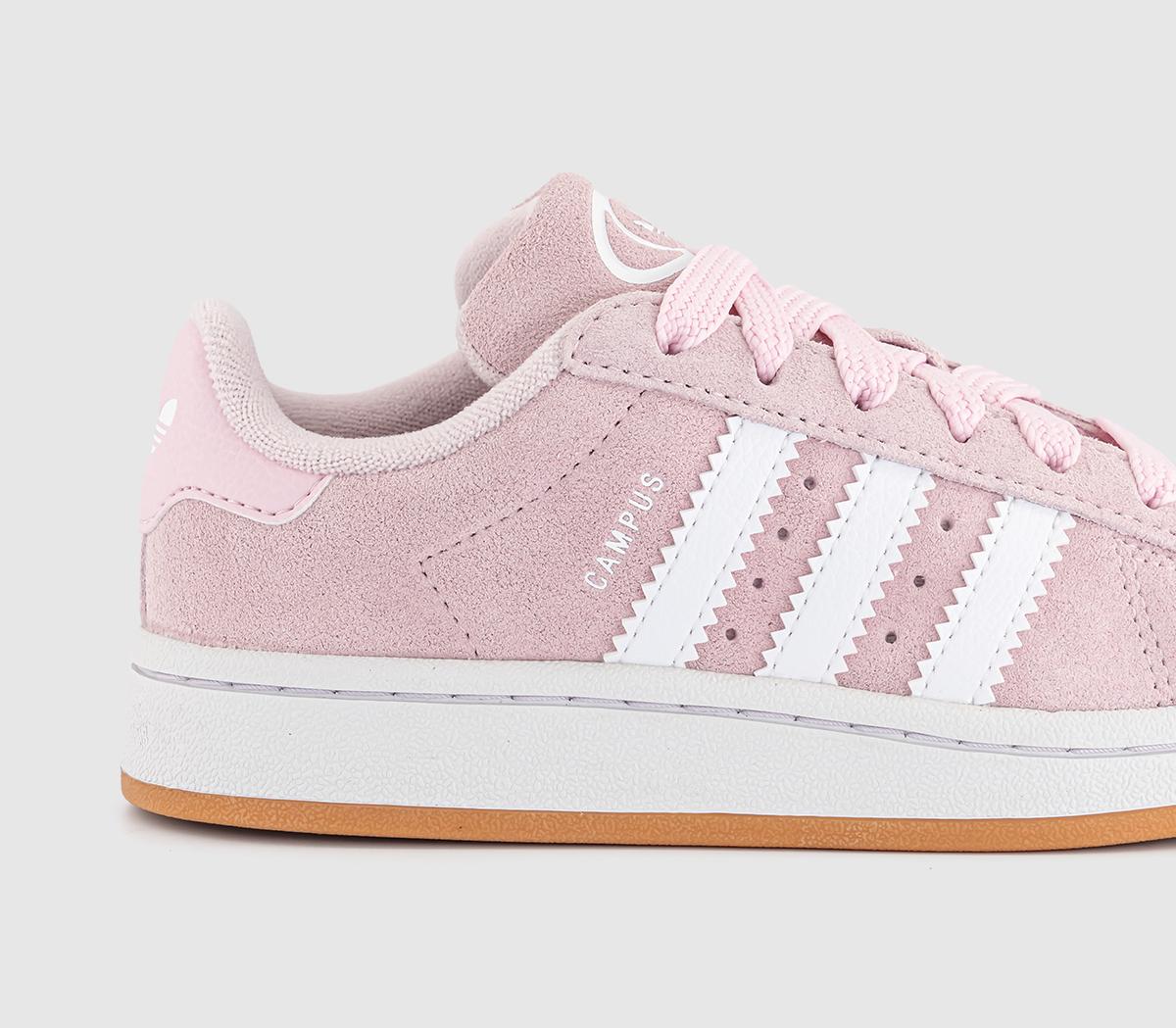 adidasCampus Kids TrainersClear Pink White Gum