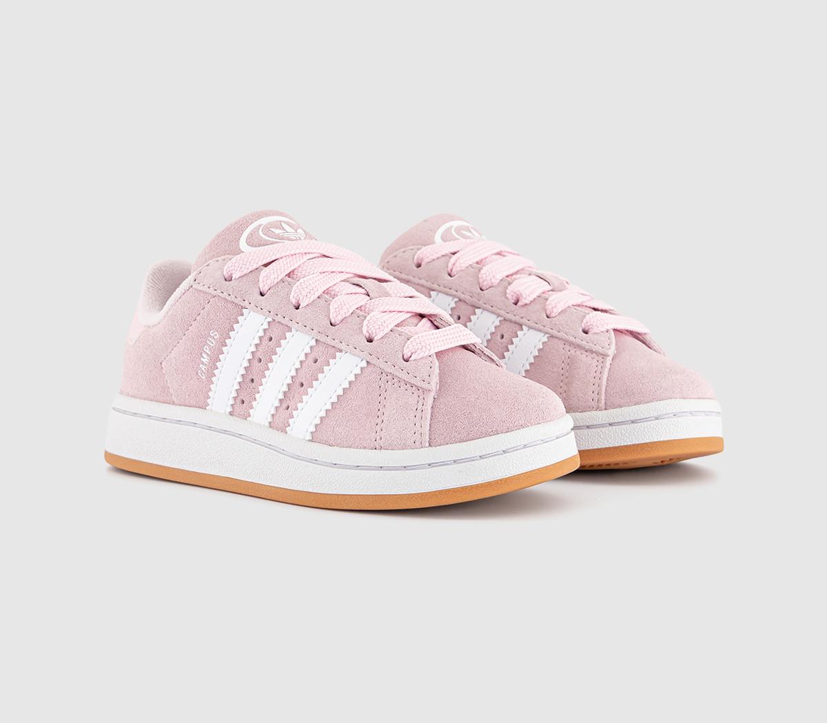 adidasCampus Kids TrainersClear Pink White Gum