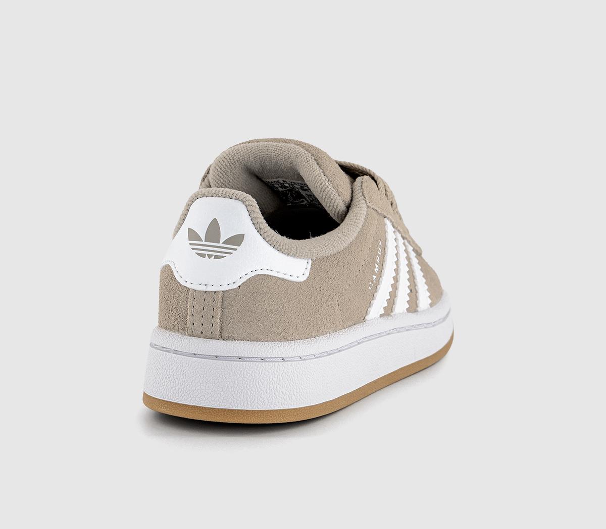 adidasCampus Kids TrainersWonder Beige White Gum
