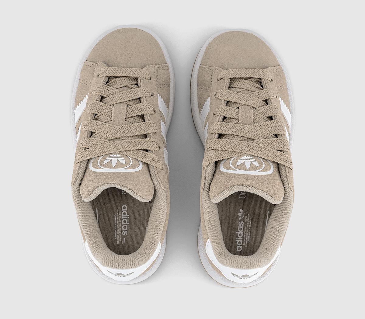 adidasCampus Kids TrainersWonder Beige White Gum