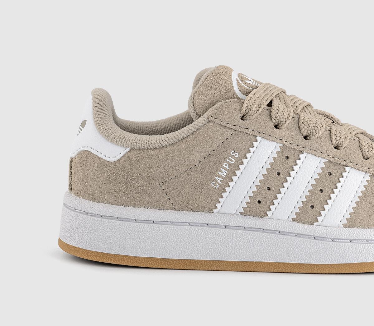 adidasCampus Kids TrainersWonder Beige White Gum