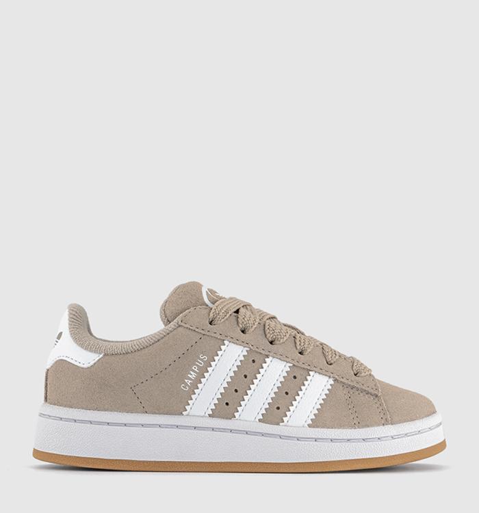 adidas Campus Kids Trainers Wonder Beige White Gum