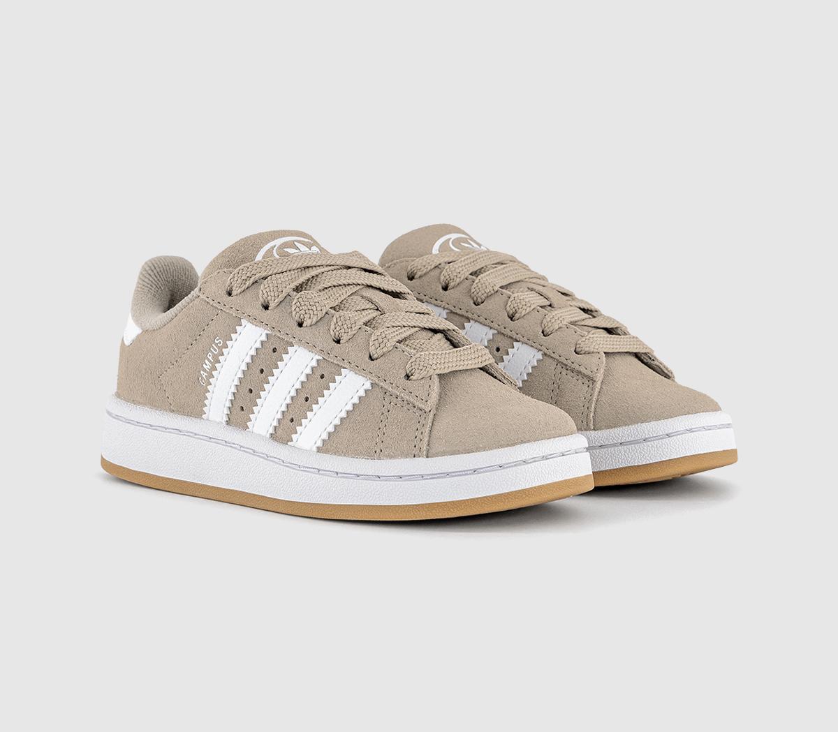adidasCampus Kids TrainersWonder Beige White Gum