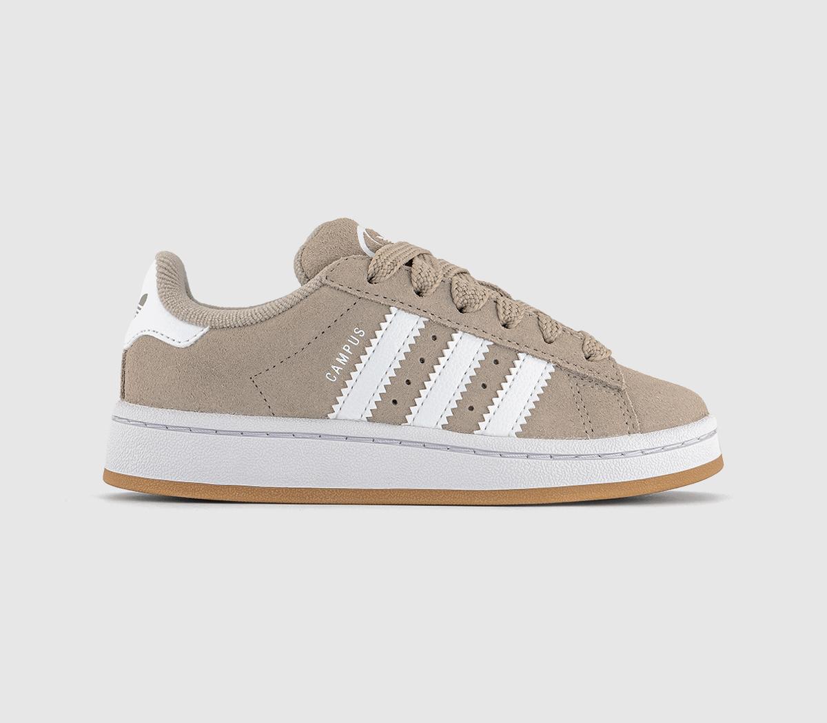 adidasCampus Kids TrainersWonder Beige White Gum