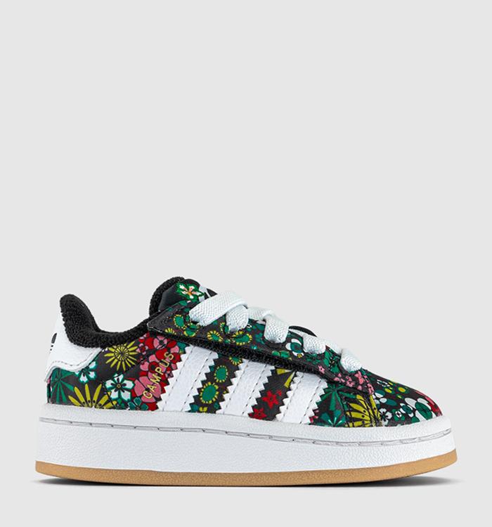 adidas Campus Infant Trainers Black Gold Liberty