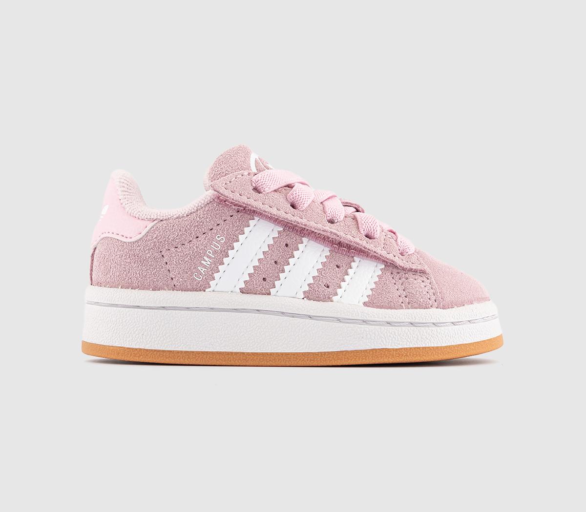 adidasCampus Infant Trainers adidasCampus Infant TrainersClear Pink White Gum