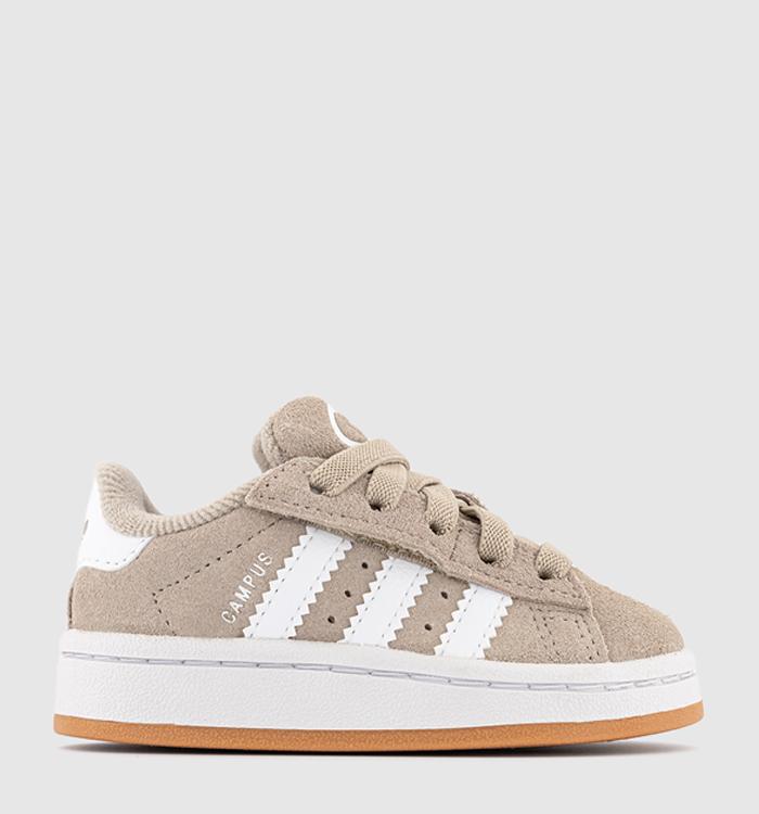 adidas Campus Infant Trainers Wonder Beige White Gum