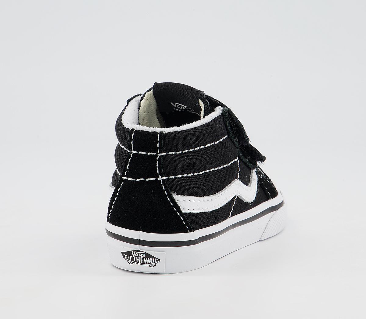 Vans Sk8 Mid Reissue Toddler Trainers Vans Sk8 Mid Reissue Toddler Trainers Black White