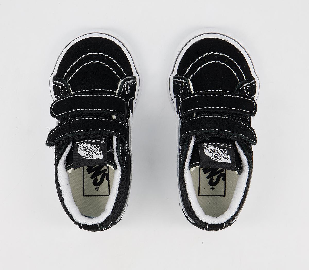 Vans Sk8 Mid Reissue Toddler Trainers Vans Sk8 Mid Reissue Toddler Trainers Black White