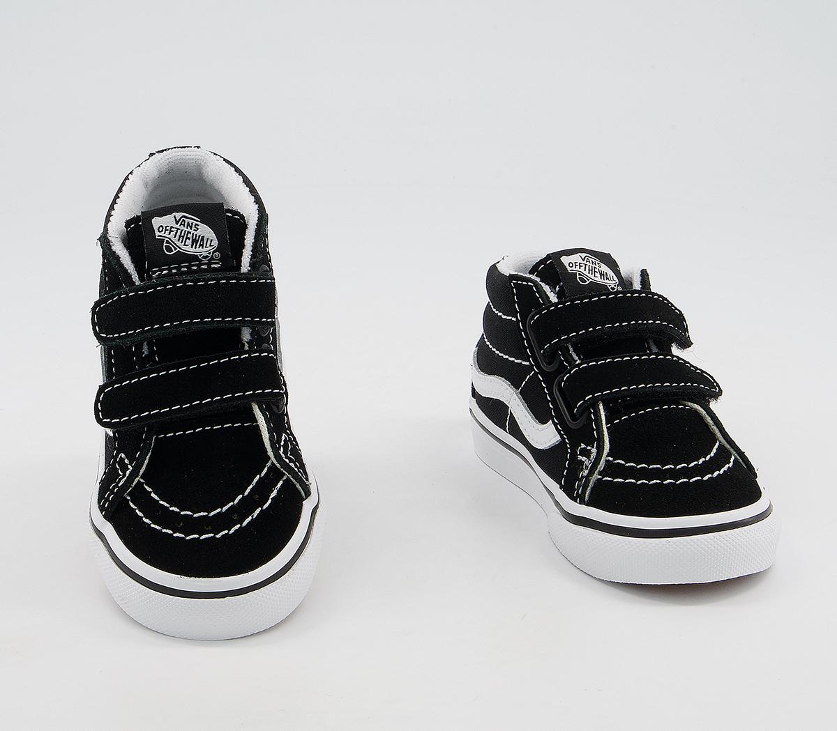 Vans Sk8 Mid Reissue Toddler Trainers Vans Sk8 Mid Reissue Toddler Trainers Black White