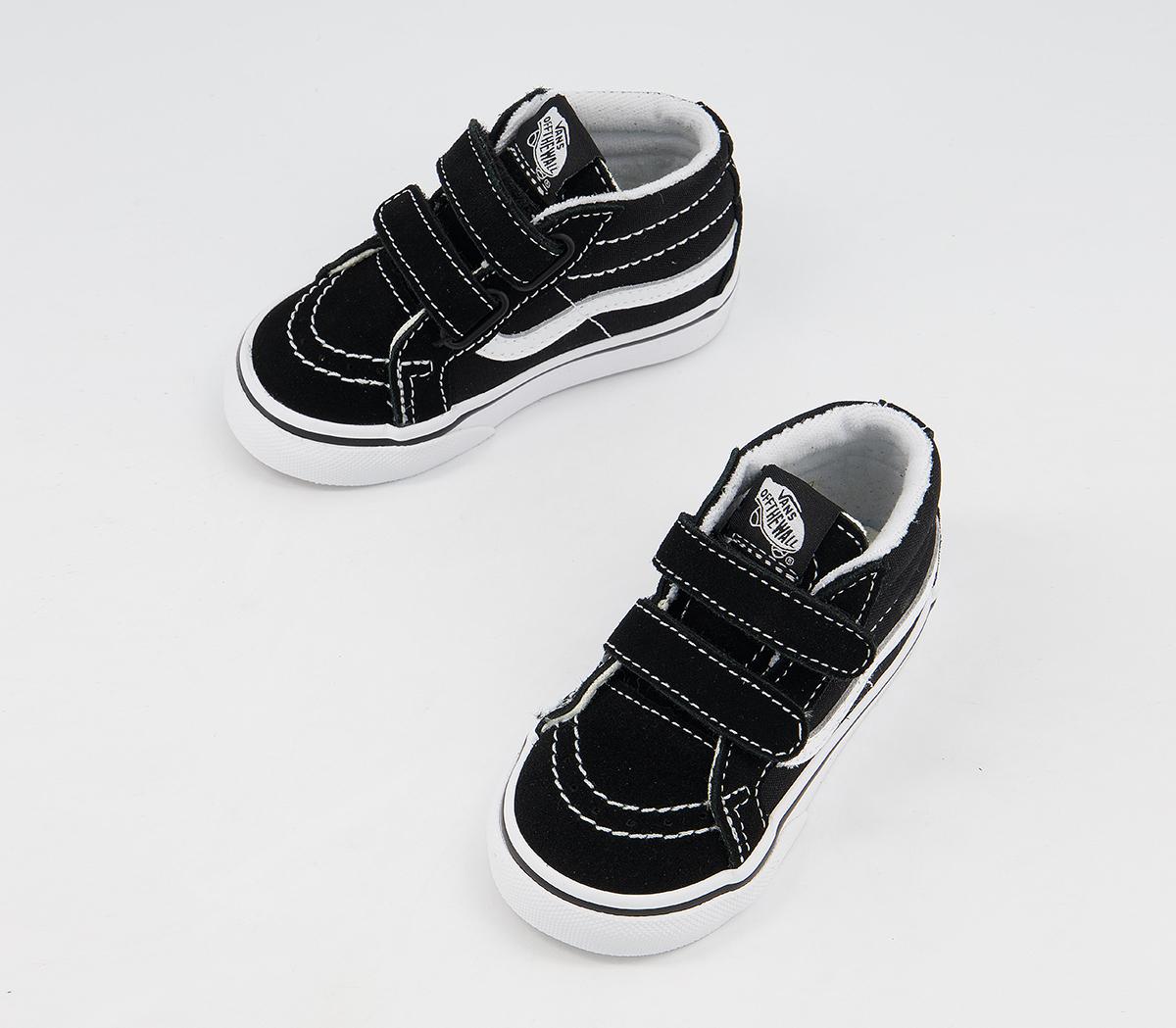 Vans Sk8 Mid Reissue Toddler Trainers Vans Sk8 Mid Reissue Toddler Trainers Black White
