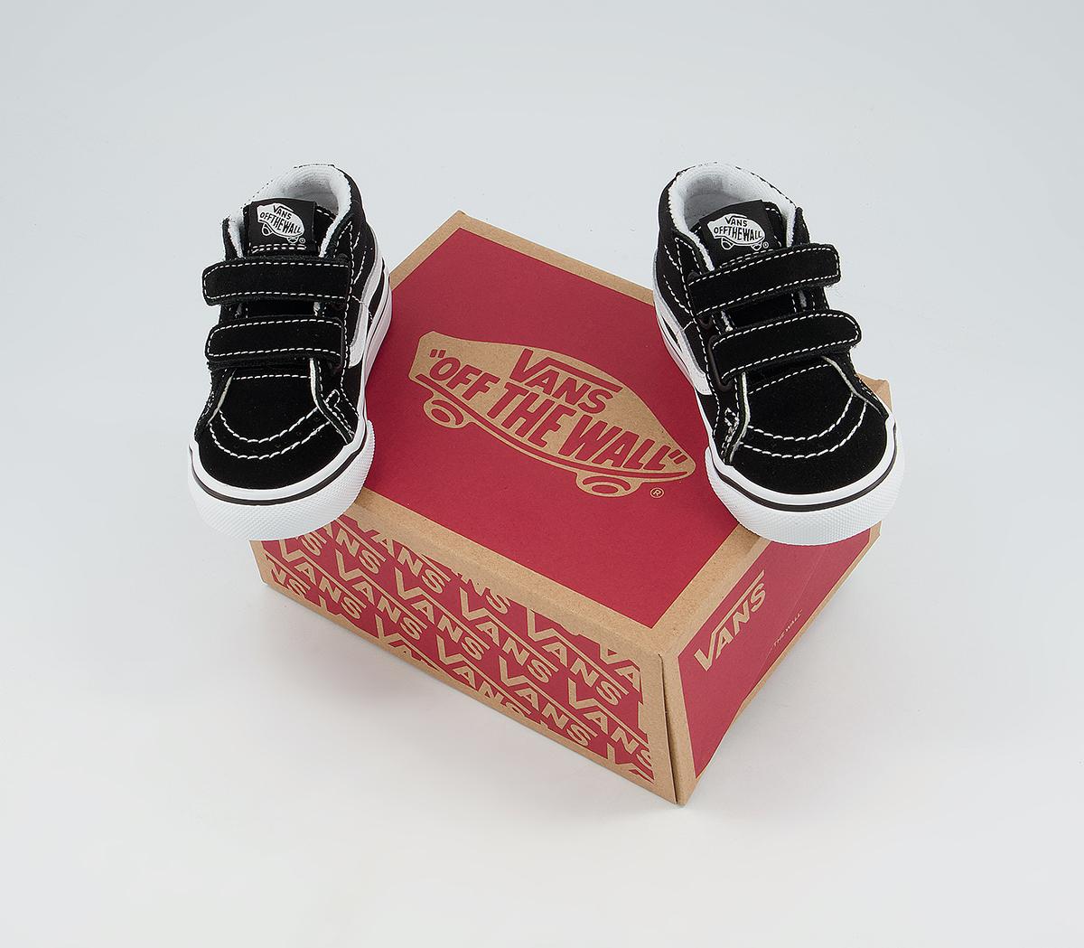 Vans Sk8 Mid Reissue Toddler Trainers Vans Sk8 Mid Reissue Toddler Trainers Black White