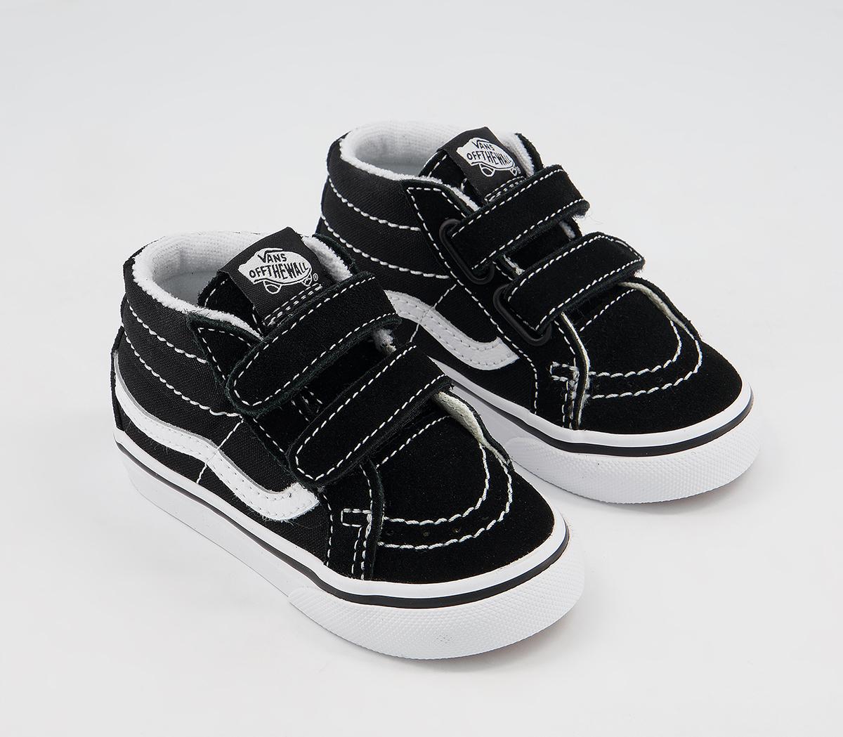 Vans Sk8 Mid Reissue Toddler Trainers Vans Sk8 Mid Reissue Toddler Trainers Black White