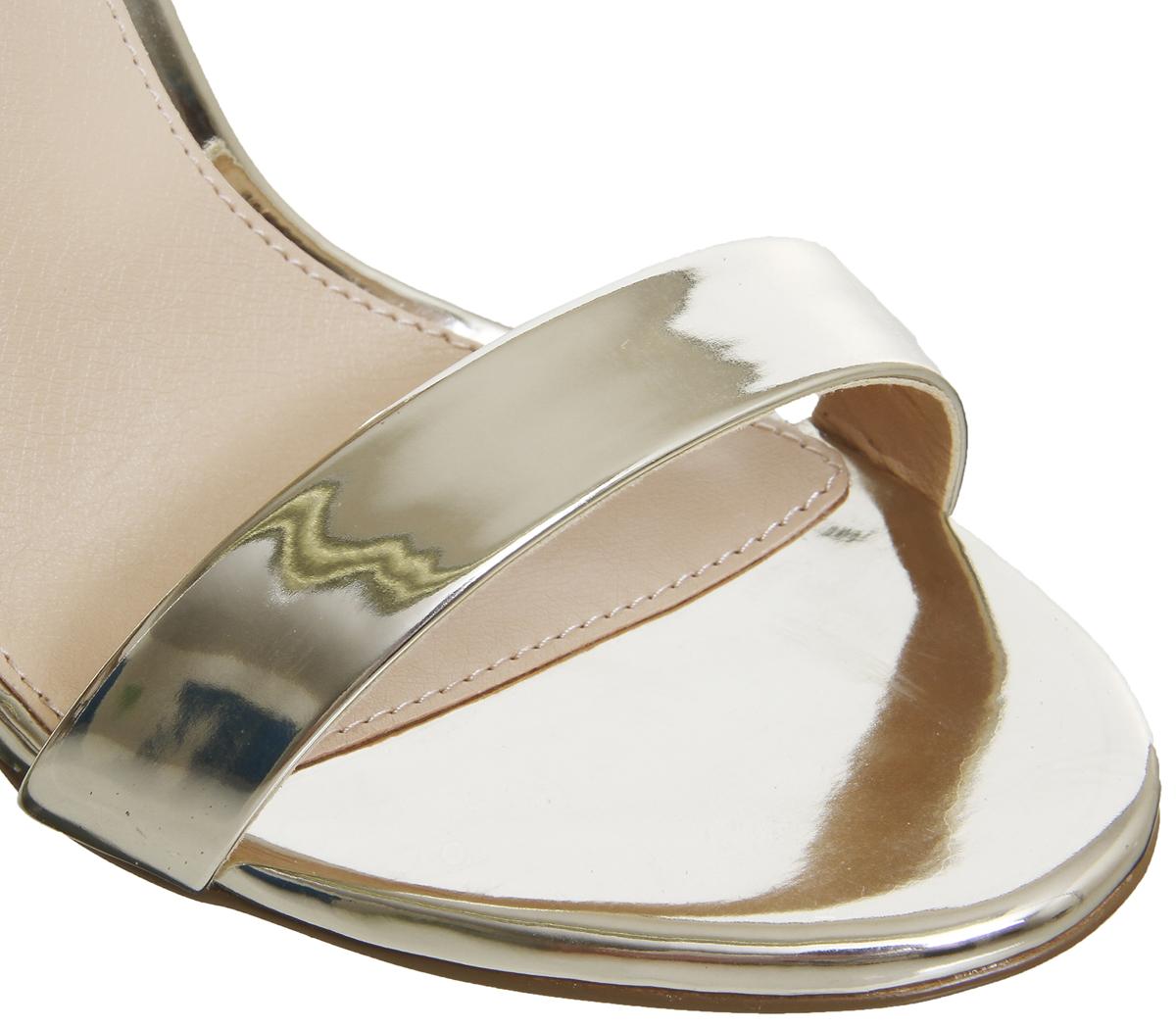 OFFICEHarriet Bow High HeelsNude And Gold