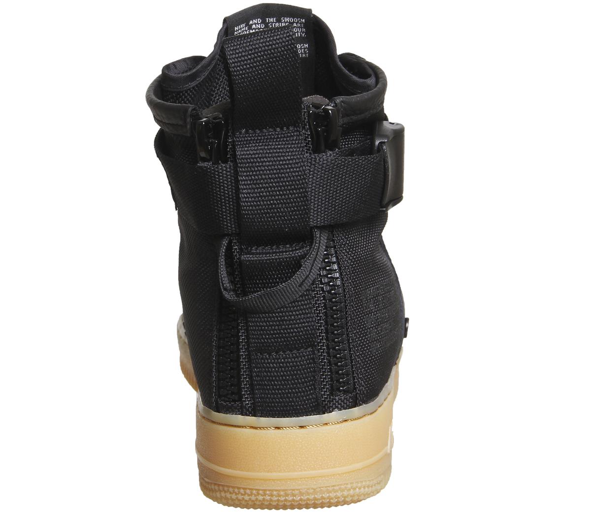 NikeSf Af1 Mid 17Black Black Gum