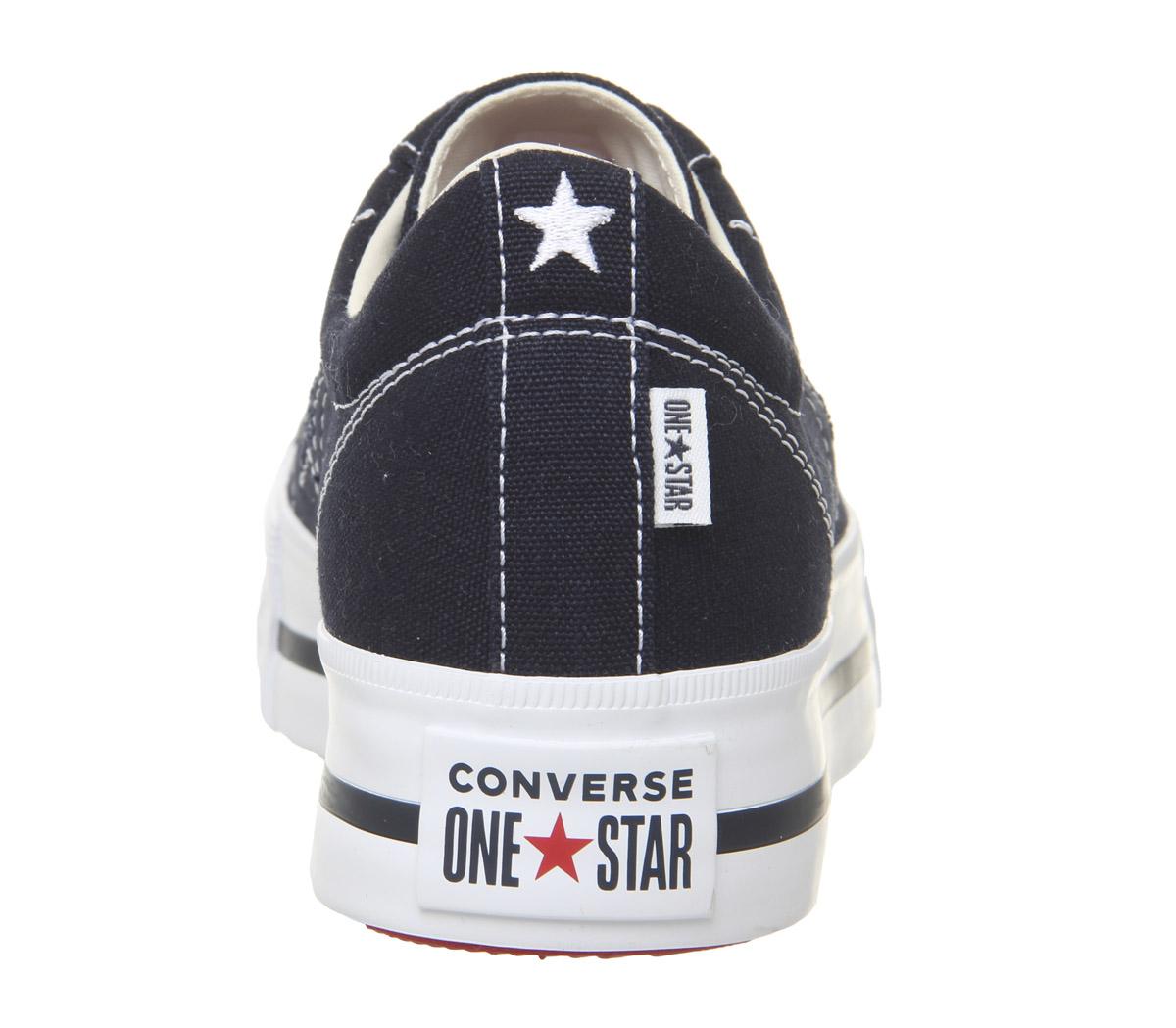 ConverseOne Star Platform HeelsDark Obsidian White