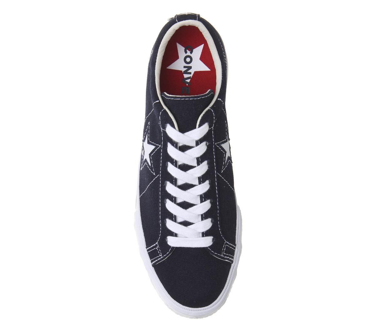 ConverseOne Star Platform HeelsDark Obsidian White