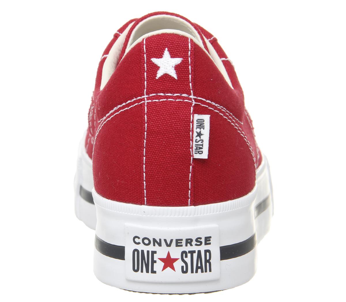 ConverseOne Star Platform TrainersGym Red White