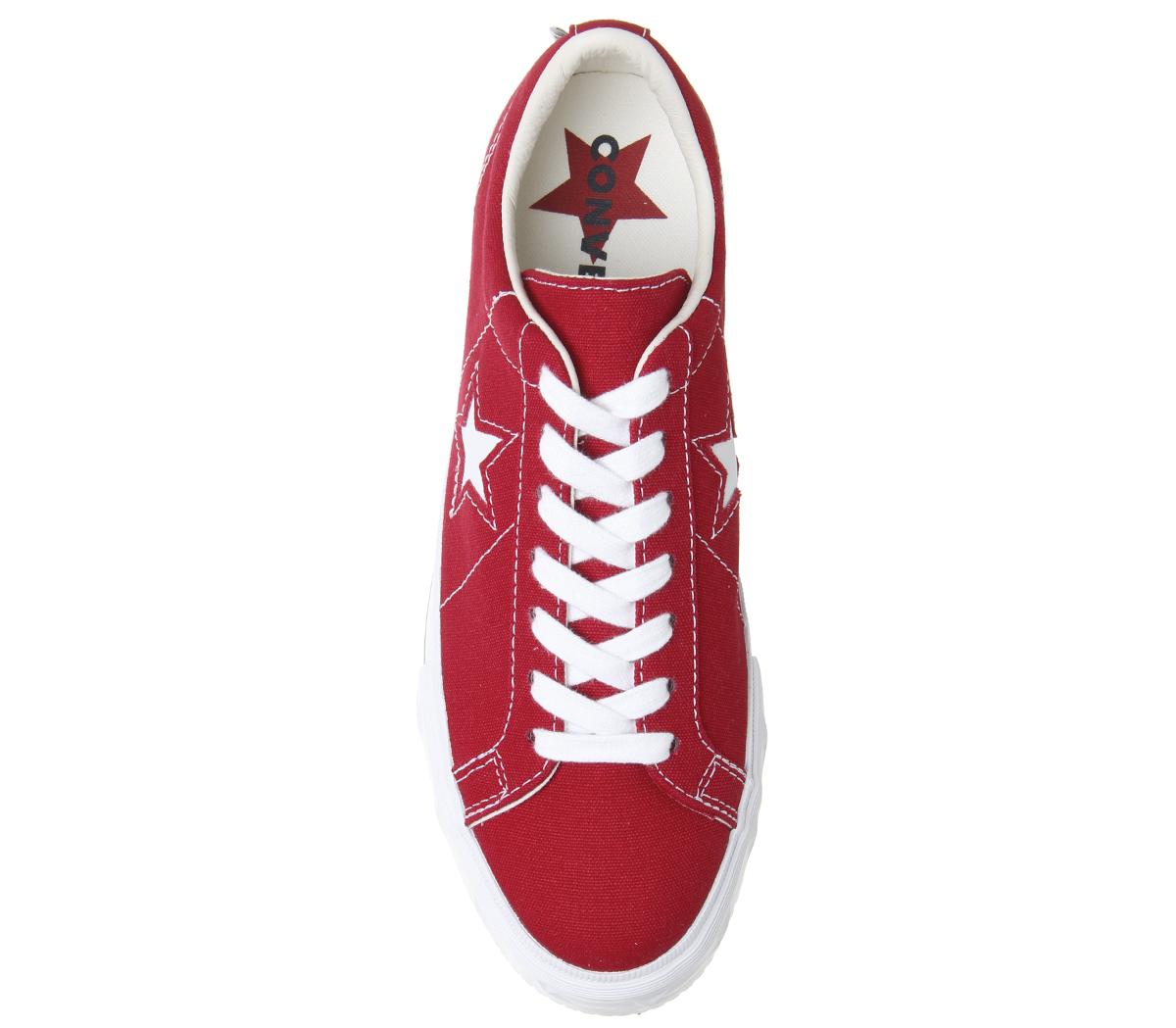 ConverseOne Star Platform TrainersGym Red White