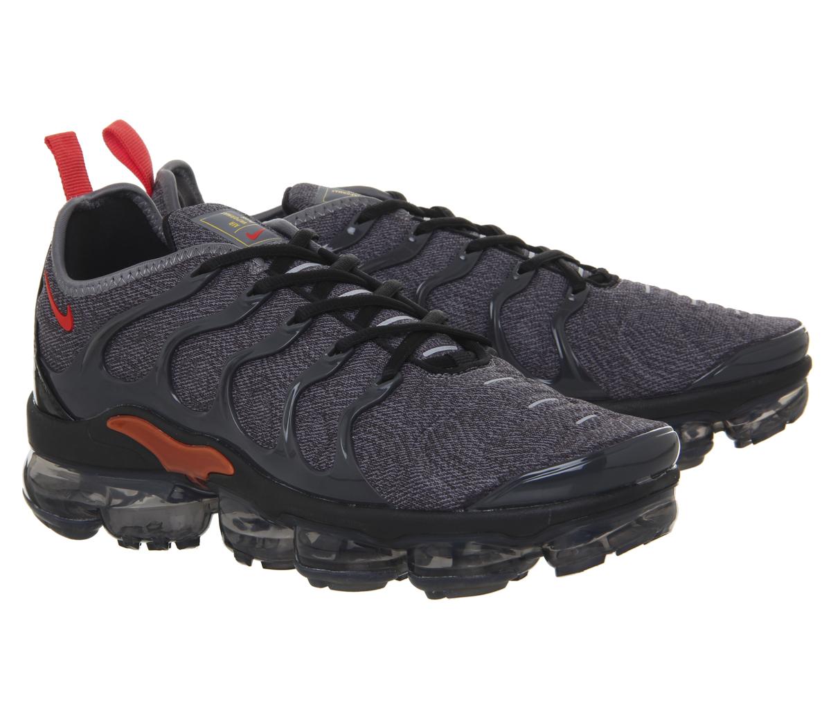 Black Vapormax Plus Grey Orange Nike Vapormax Air Vapormax Plus