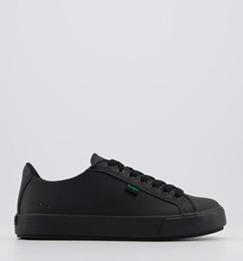 Kickers Tovni Lacer Shoes Black Leather