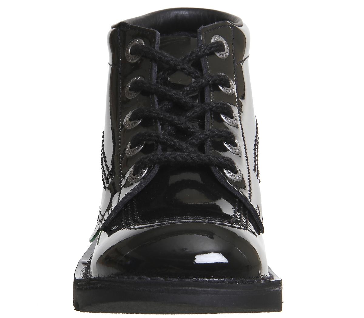 KickersKick Hi JuniorBlack Patent
