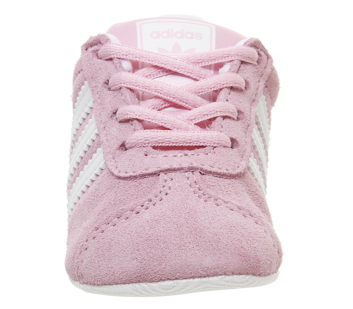 adidas Gazelle Crib Trainers True Pink Unisex
