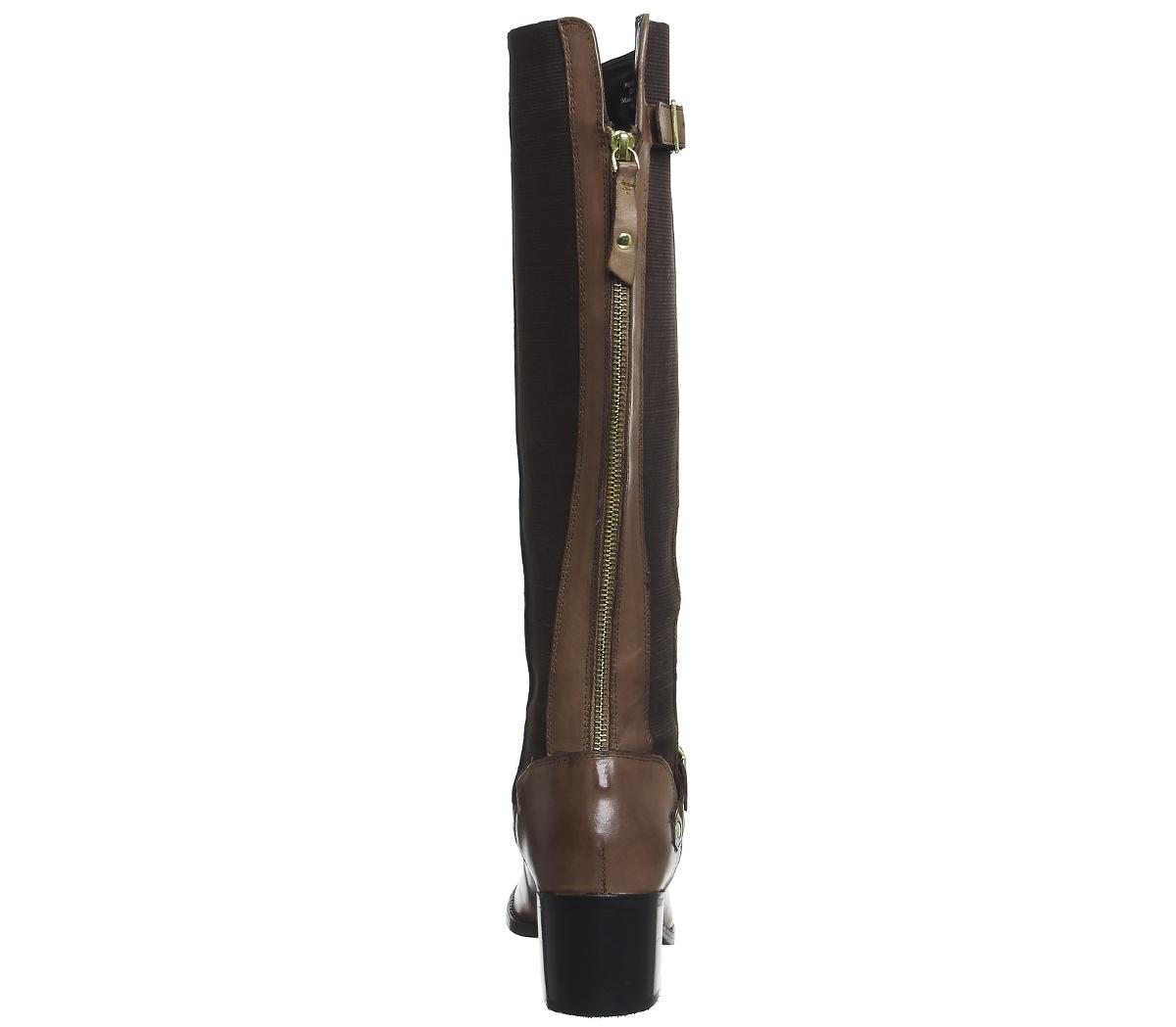 OFFICEKestrel Mid Heel Riding BootsTan Leather