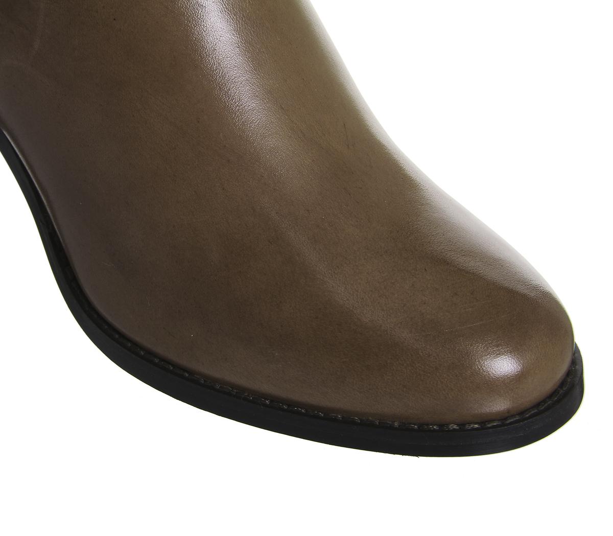OFFICEKestrel Mid Heel Riding BootsTan Leather