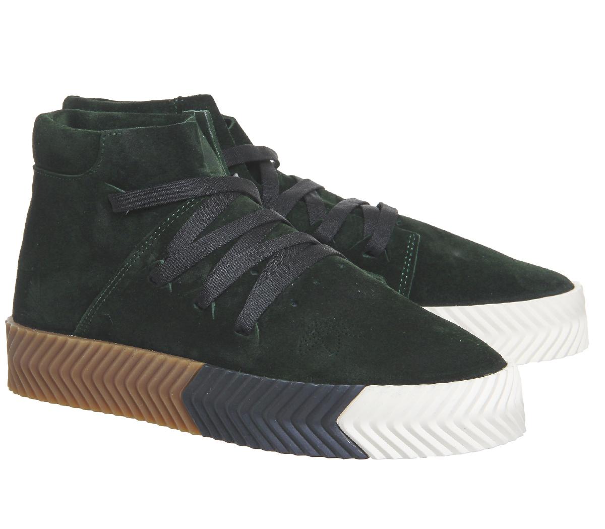 adidas WangAw Skate MidGreen Night Suede