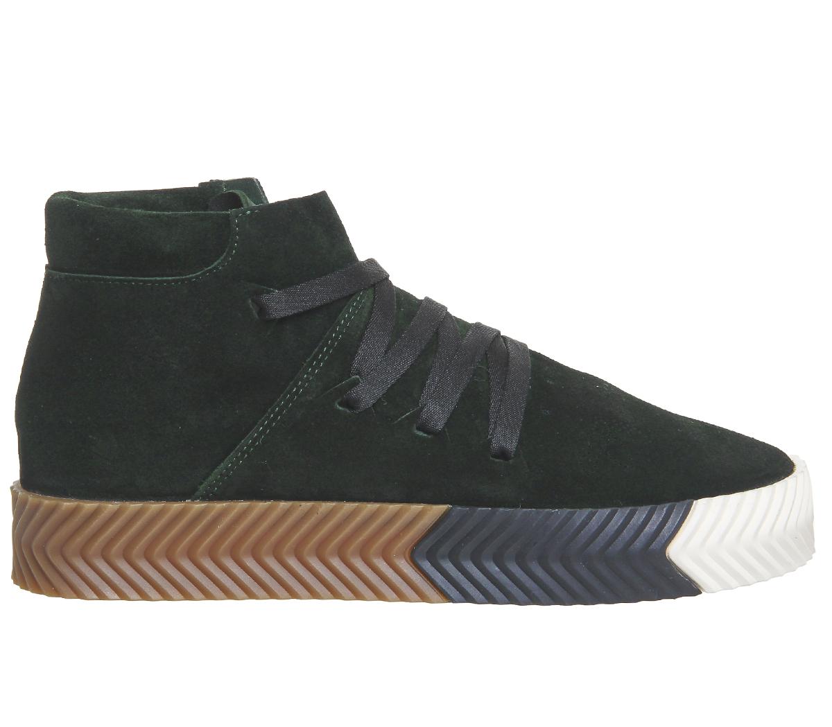 adidas WangAw Skate MidGreen Night Suede