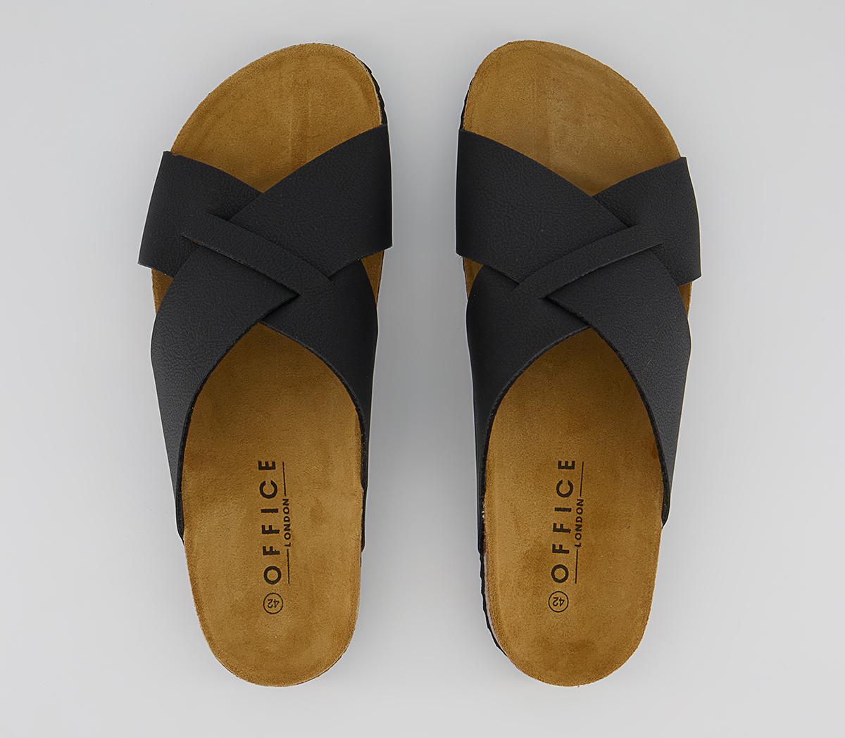Office Fiji Cross Strap Sandals Office Fiji Cross Strap Sandals Black