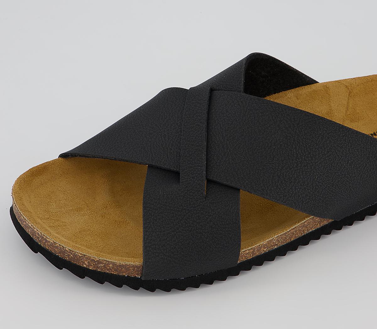Office Fiji Cross Strap Sandals Office Fiji Cross Strap Sandals Black