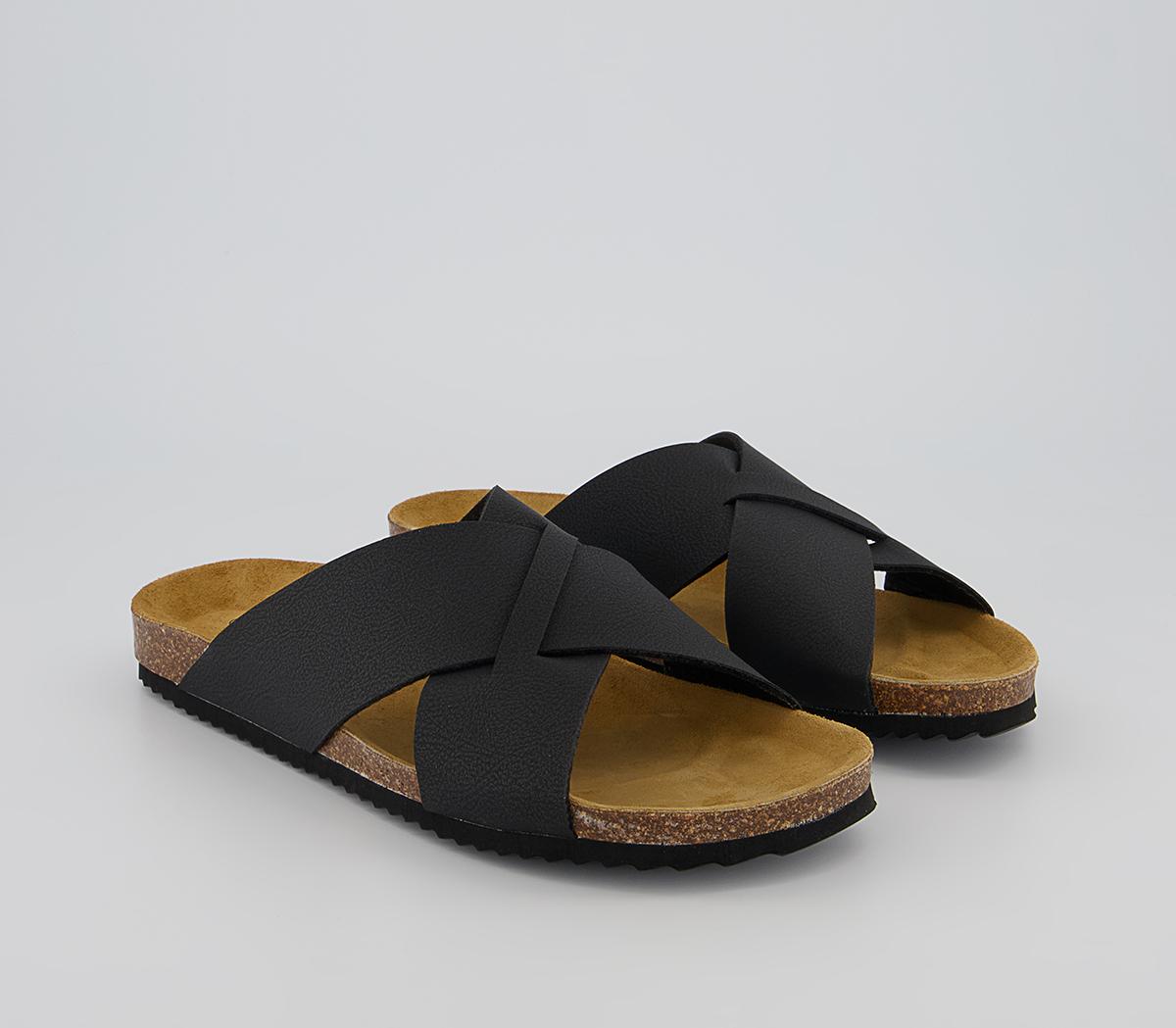 Office Fiji Cross Strap Sandals Office Fiji Cross Strap Sandals Black