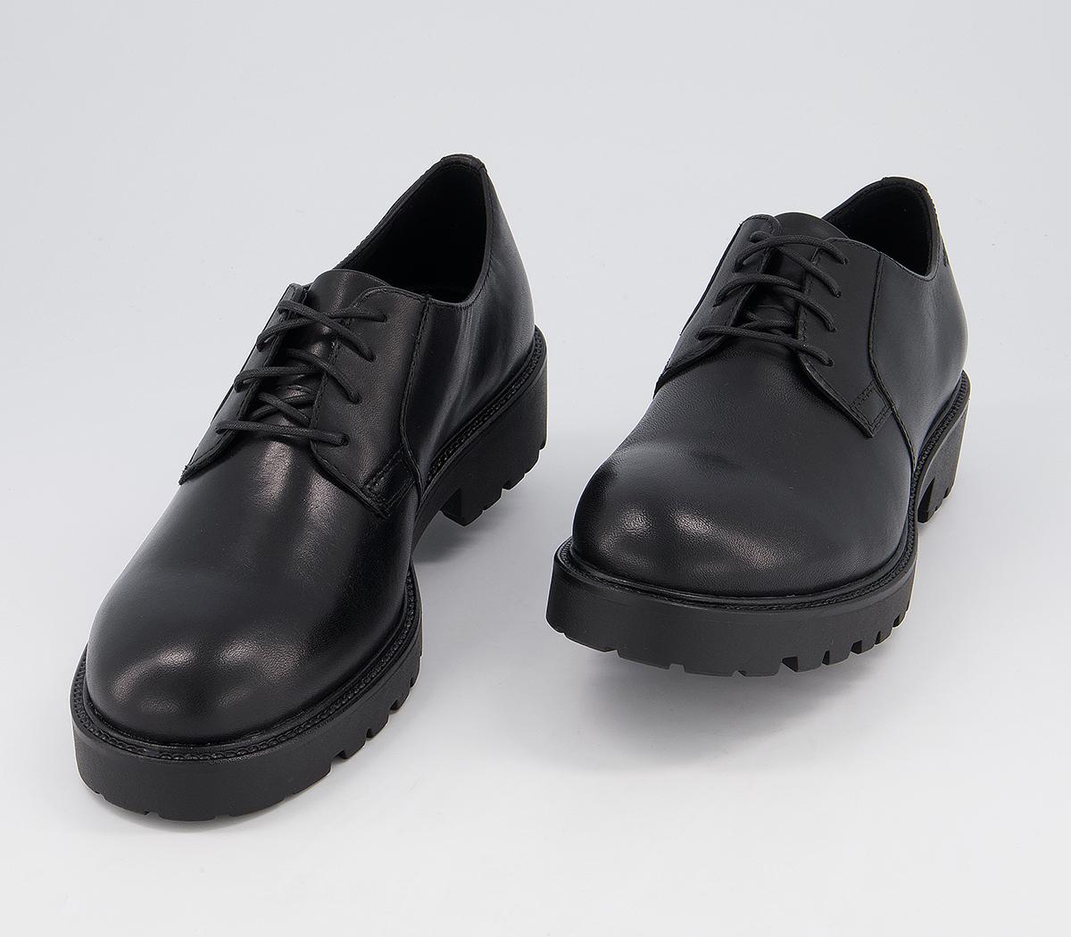 Vagabond Shoemakers Kenova Lace Shoes Black Leather - Flat Shoes for Women
