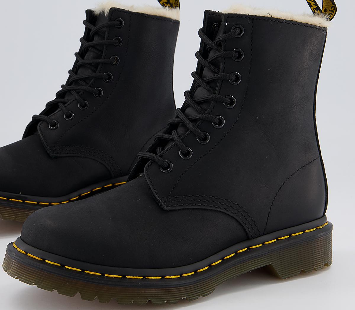 Dr. Martens Serena 8 Eyelet Boots Dr. Martens Serena 8 Eyelet Boots Black Leather