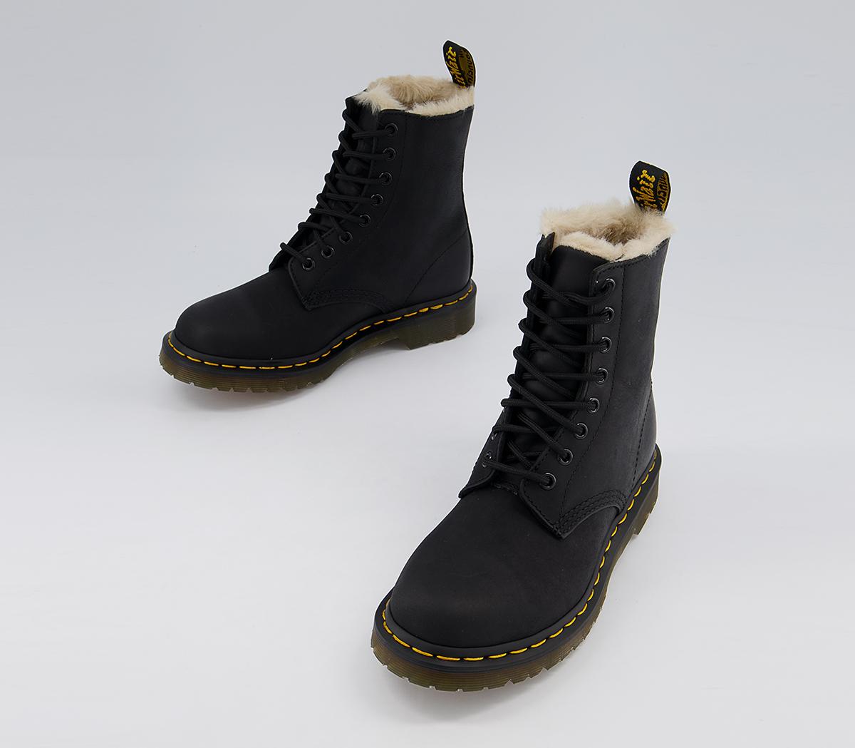 Dr. Martens Serena 8 Eyelet Boots Dr. Martens Serena 8 Eyelet Boots Black Leather