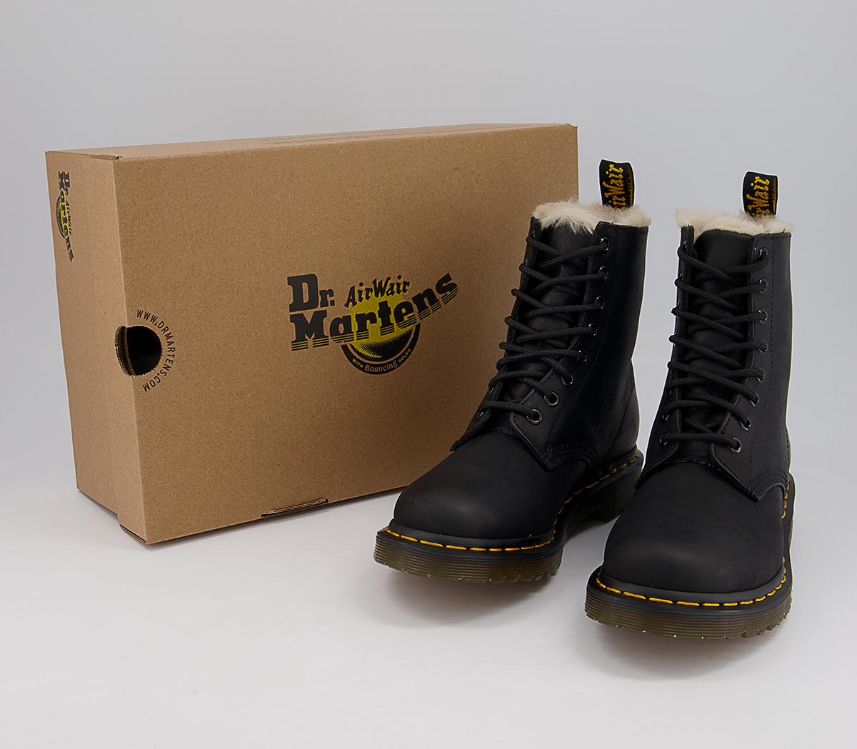 Dr. Martens Serena 8 Eyelet Boots Dr. Martens Serena 8 Eyelet Boots Black Leather