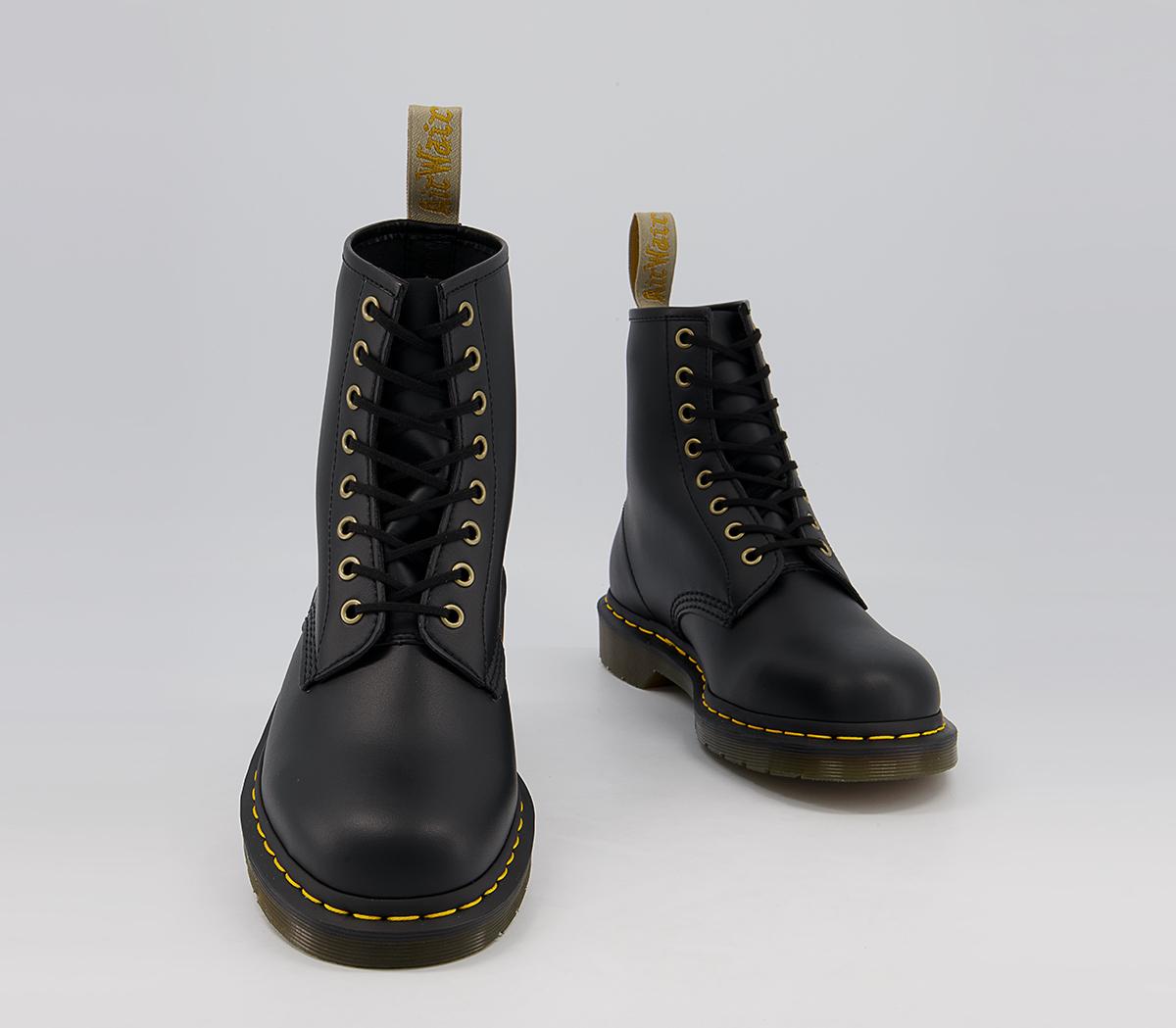 Dr. Martens Vegan 8 Eye Boots M Dr. Martens Vegan 8 Eye Boots M Black Pu