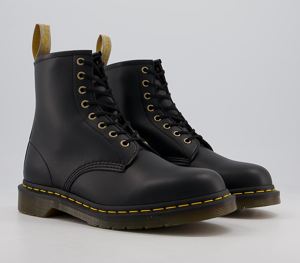 Dr. Martens Vegan 8 Eye Boots M Dr. Martens Vegan 8 Eye Boots M Black Pu