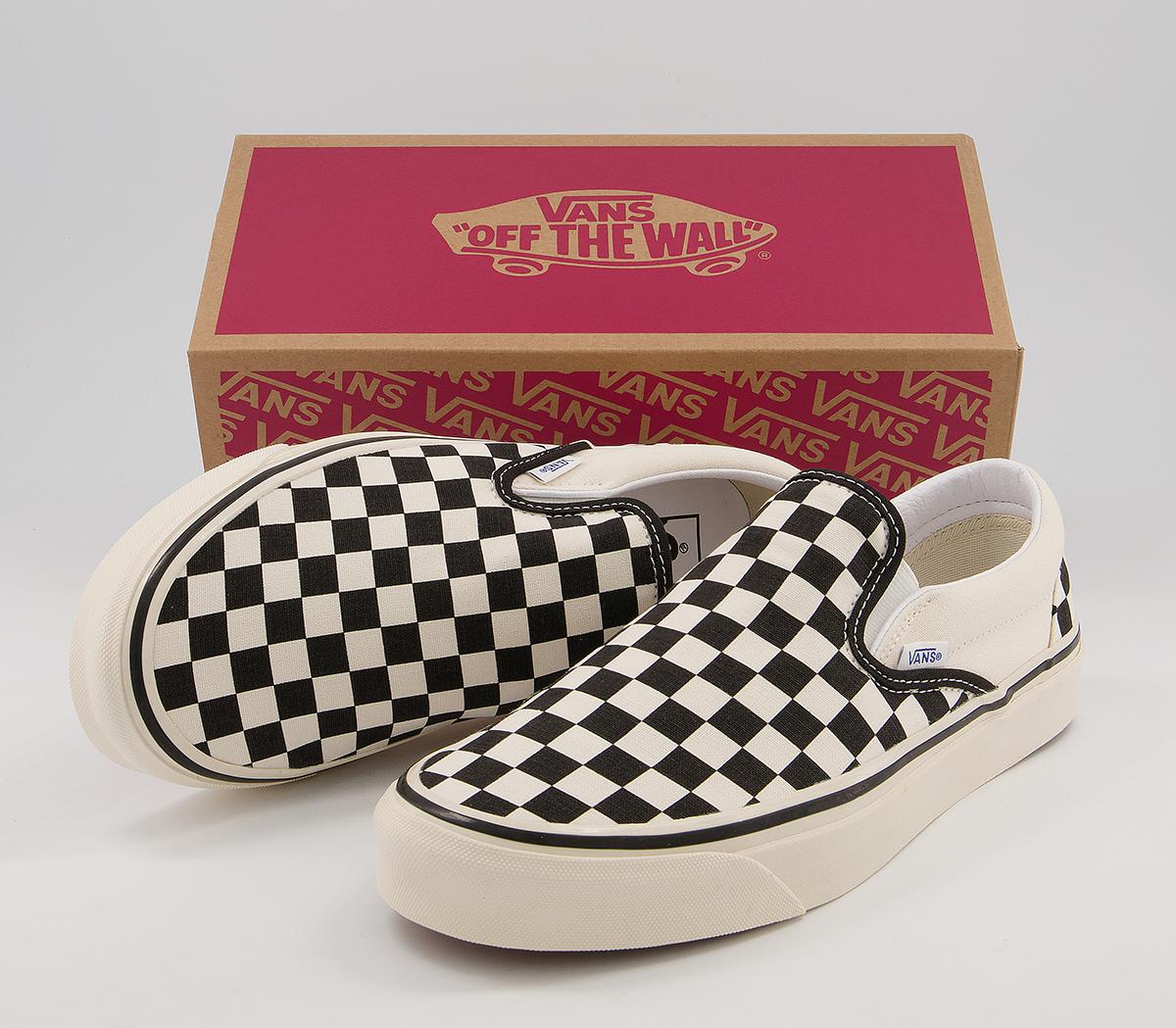 Vans Anaheim Classic Slip On 98 Dx Vans Anaheim Classic Slip On 98 Dx White Black Checkboard