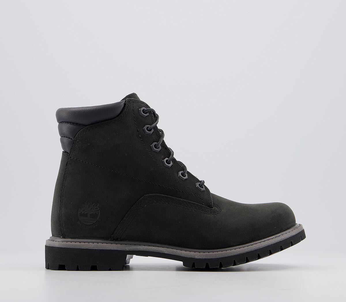 Timberland Waterville 6 inch Boots Black Nubuck - Ankle Boots