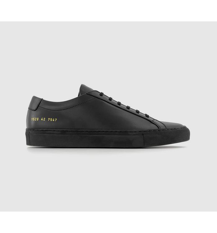 Common Projects Achilles Low Trainers Black Leather