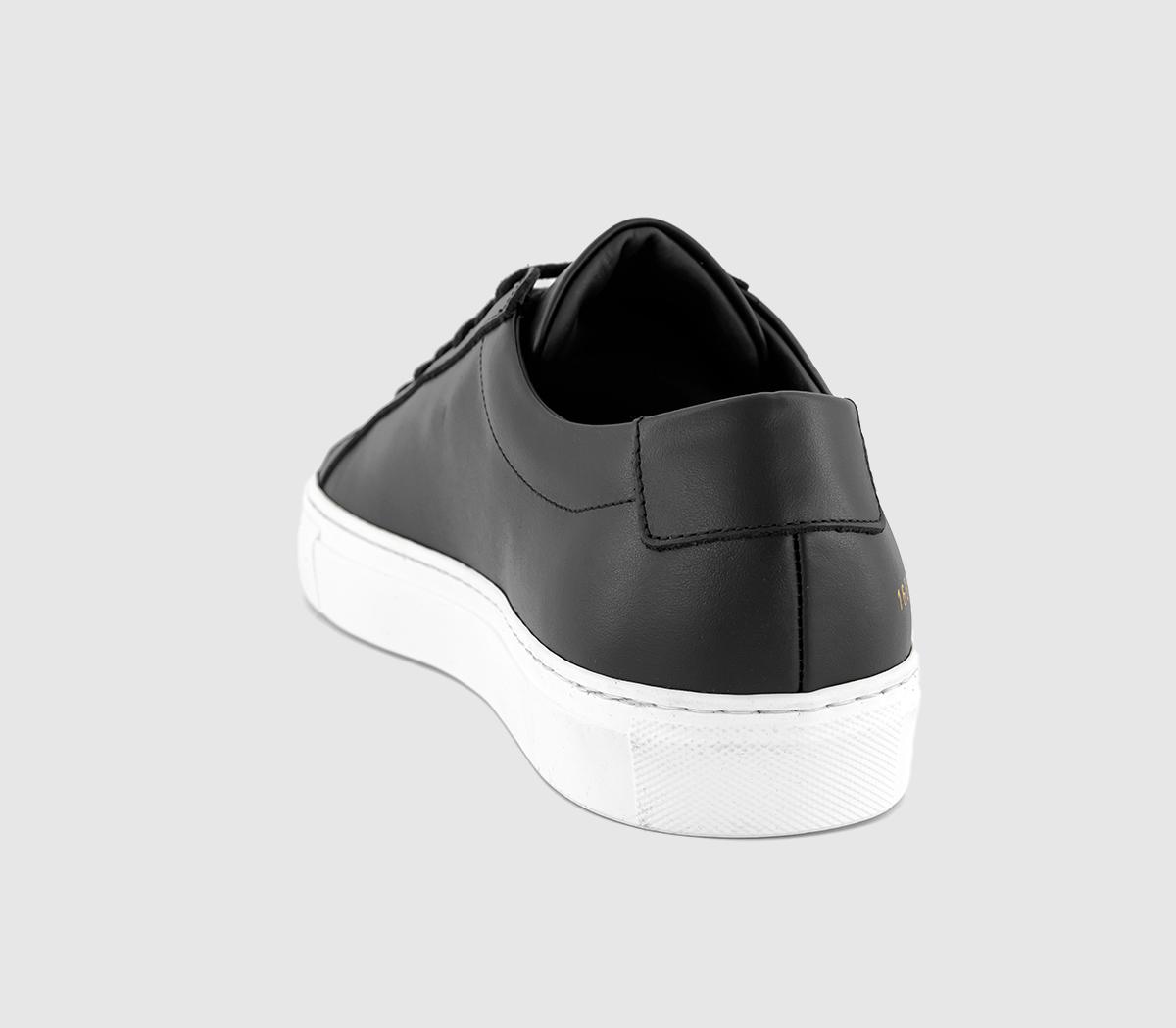 Common Projects Achilles Low Trainers Common Projects Achilles Low Trainers Black White Leather