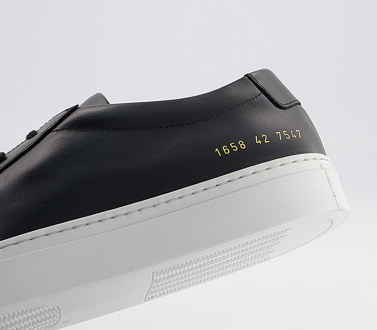 Common Projects Achilles Low Trainers Common Projects Achilles Low Trainers Black White Leather