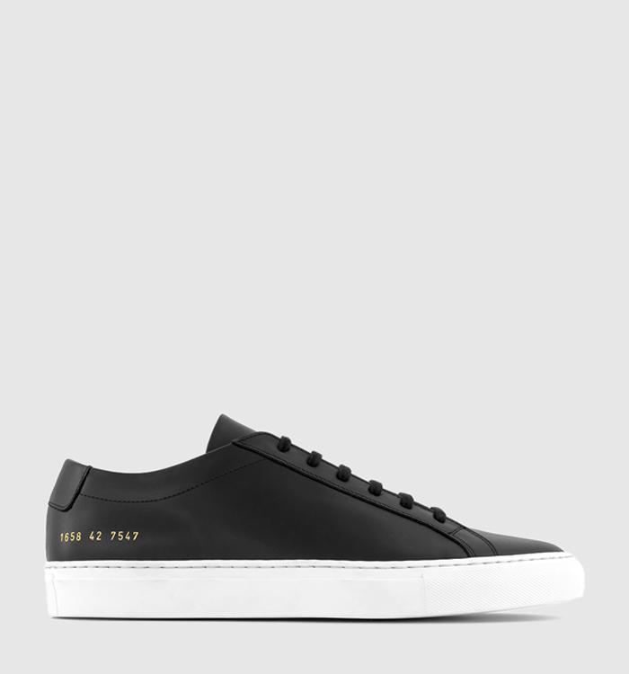 Common Projects Achilles Low Trainers Black White Leather