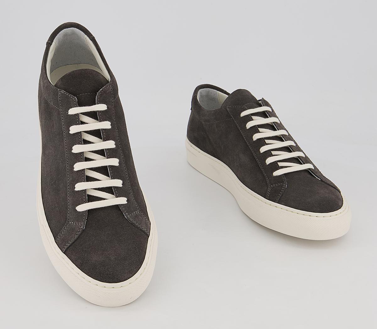 Common Projects Achilles Low Trainers M Common Projects Achilles Low Trainers M Washed Black Black Suede