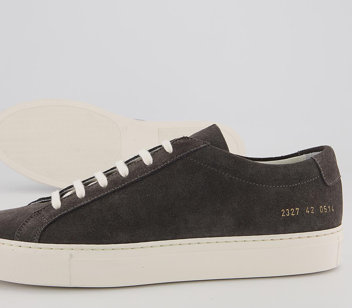 Common Projects Achilles Low Trainers M Common Projects Achilles Low Trainers M Washed Black Black Suede